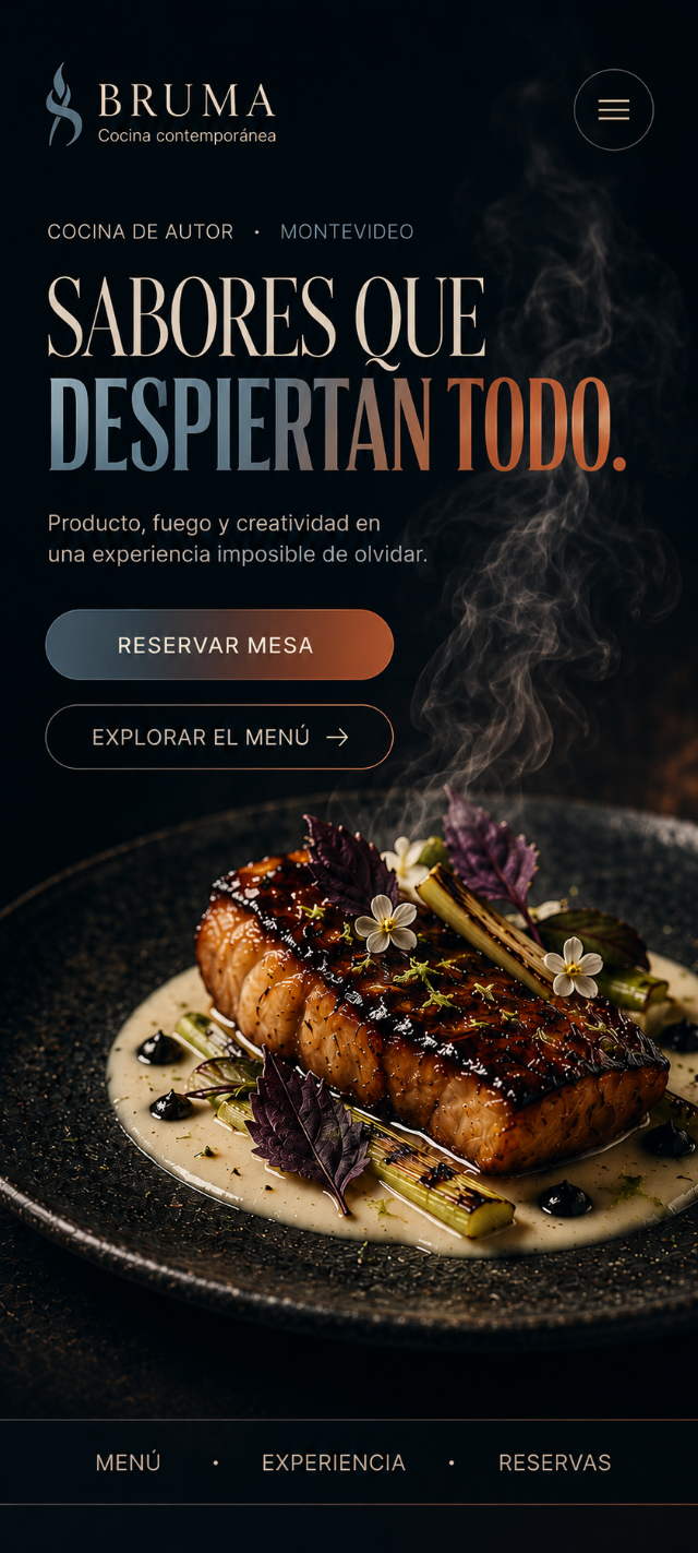 Bruma — sitio premium
